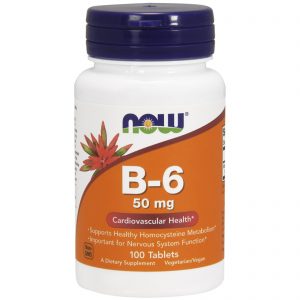 B-6, 50 mg, 100 Tablets (Now Foods)