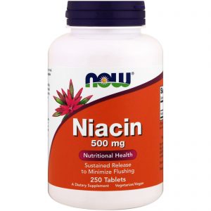 Niacin, 500 mg, 250 Tablets (Now Foods)