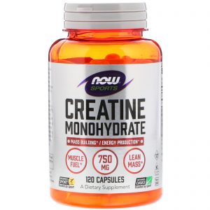Sports, Creatine Monohydrate, 750 mg, 120 Capsules (Now Foods)