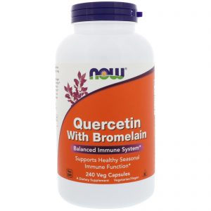 Quercetin with Bromelain, 240 Veg Capsules (Now Foods)