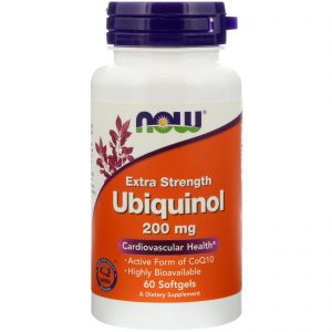 Ubiquinol, 200 mg, Extra Strength, 60 Softgels (Now Foods)