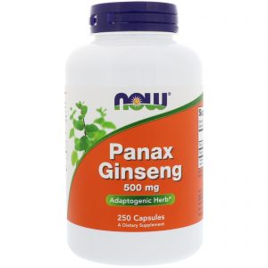 Panax  Ginseng, 500 mg, 250 Capsules (Now Foods)