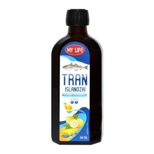 Tran Islandzki o smaku cytrynowym, olej, 250 ml / (Komfar)