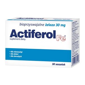Actiferol Fe, 30 mg, proszek do rozpuszczenia w saszetkach, 30 szt. / (Polski Lek)