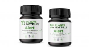 Alert – THC-Free CBD Energy Capsules - 30 capsules/300 mg total CBD (Plants Not Pills)