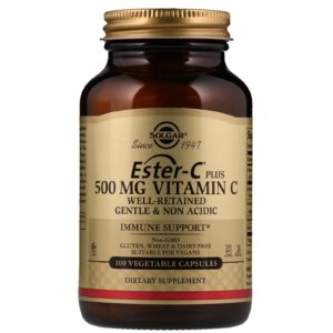 Ester-C Plus, Vitamin C,  500 mg, 100 Vegetable Capsules (Solgar)