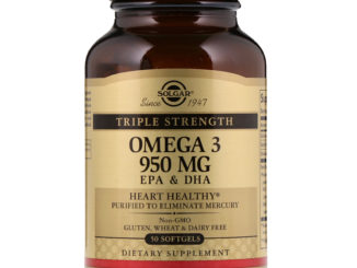 Omega-3, EPA & DHA, Triple Strength, 950 mg, 50 Softgels (Solgar)