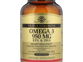 Omega-3, EPA & DHA, Triple Strength, 950 mg, 100 Softgels (Solgar)
