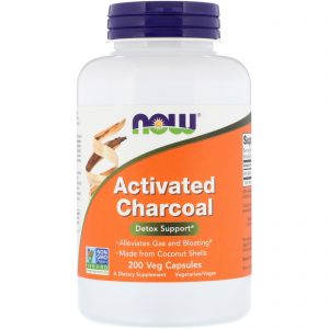 Activated Charcoal, 200 Veg Capsules (Now Foods)