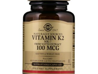 Naturally Sourced Vitamin K2, 100 mcg, 50 Vegetable Capsules (Solgar)