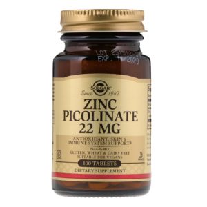 Zinc Picolinate, 100 Tablets (Solgar)
