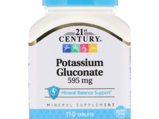 Potassium Gluconate, 595 mg, 110 Tablets (21st Century)
