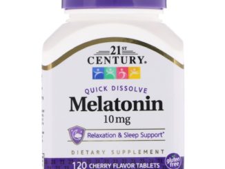 Melatonin, Cherry Flavor, 10 mg, 120 Quick Dissolve Tablets (21st Century)