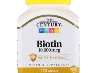 Biotin, 10,000 mcg, 120 Tablets (21st Century)