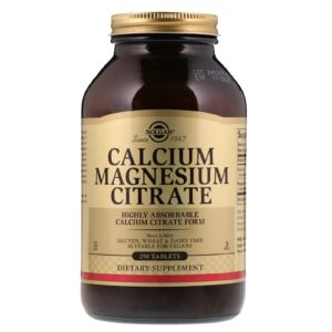 Calcium Magnesium Citrate, 250 Tablets (Solgar)