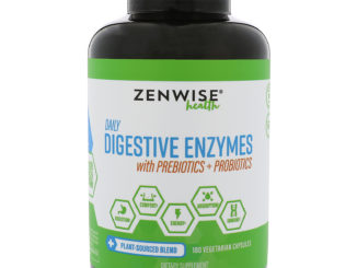 Daily Digestive Enzymes with Prebiotics + Probiotics, 180 Vegetarian Capsules (Zenwise Health)