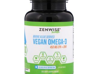 Marine Algae Derived Vegan Omega-3, 120 Softgels (Zenwise Health)