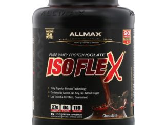 Isoflex, Pure Whey Protein Isolate (WPI Ion-Charged Particle Filtration), Chocolate, 5 lbs (2.27 kg) (ALLMAX Nutrition)