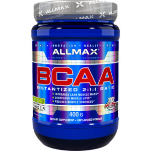 BCAA, Instantized  2:1:1 Ratio, Unflavored Powder, 400 g (ALLMAX Nutrition)