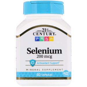 Selenium, 200 mcg, 60 Capsules (21st Century)
