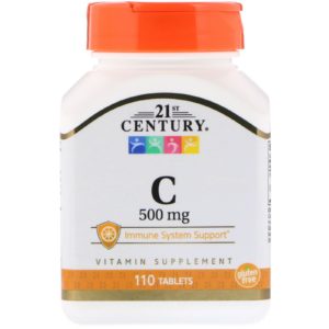 C, 500 mg, 110 Tablets (21st Century)