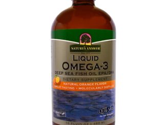 Liquid Omega-3, Deep Sea Fish Oil EPA/DHA, Natural Orange Flavor, 16 fl oz (480 ml) (Nature's Answer)