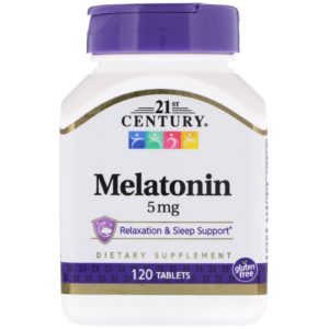 Melatonin, 5 mg, 120 Tablets (21st Century)