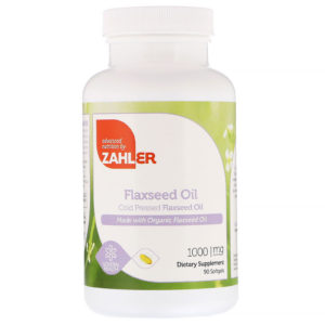 Organic Flax Seed Oil, 1,000 mg, 90 Softgels (Zahler)