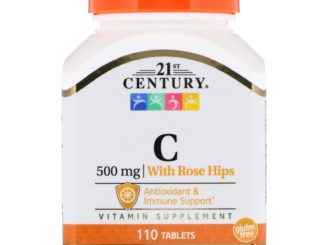 Vitamin C with Rose Hips (Rosa Canina), 500 mg, 110 Tablets (21st Century)