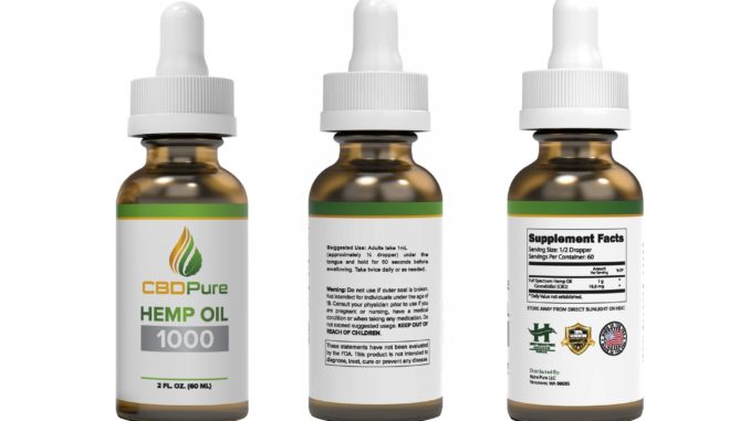 CBDPure Hemp Oil 1000